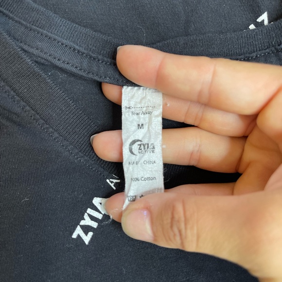 Black ZYIA Pattern Swoop T - Picture 2 of 2